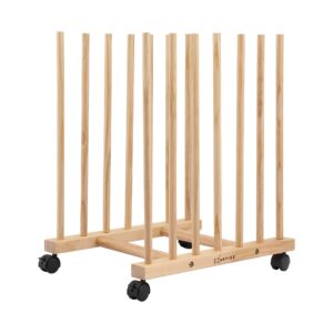 Artiss Wooden Art Drying Rack With Wheels – Sumo Deals Artiss Wooden Art Drying &Amp; Canvas Storage Rack With Caster Wheels For Studio,Galleries,Classroom Product Image
