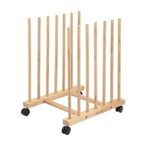 Artiss Wooden Art Drying Rack With Wheels – Sumo Deals Artiss Wooden Art Drying &Amp; Canvas Storage Rack With Caster Wheels For Studio,Galleries,Classroom Product Image