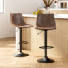 Artiss 2X Vintage Swivel Gas Lift Bar Stools Brown – Sumo Deals Artiss 2X Bar Stools Vintage Swivel Gas Lift Brown Product Image