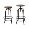 Artiss 4X Adjustable Wooden Bar Stools For Kitchen Dining – Sumo Deals Artiss 4X Bar Stools Kitchen Dining Chairs Adjustable Wooden Vintage Stool Product Image