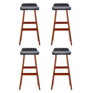 Artiss 4X Bar Stools Wooden Stool Black – Sumo Deals Artiss 4X Bar Stools Wooden Stool Black Product Image
