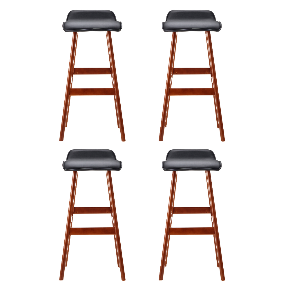 Artiss 4X Bar Stools Wooden Stool Black – Sumo Deals Artiss 4X Bar Stools Wooden Stool Black Product Image