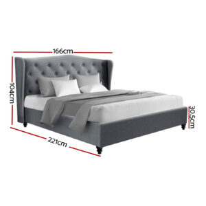 Artiss Bed Frame Queen Size Grey Pier Product Image