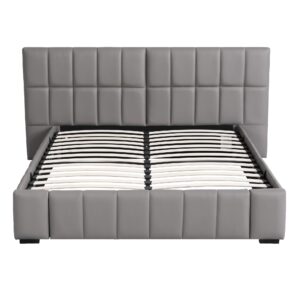 Artiss Queen Gas Lift Bed Frame With Storage Bench – Sumo Deals Artiss Queen Size Upholstered Gas Lift Bed Frame With Foldable Bench Pvc Leather Platform Bed With S Product Image