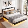 Artiss Queen Bed Frame, Floating Design with RGB LED and USB Charging product image