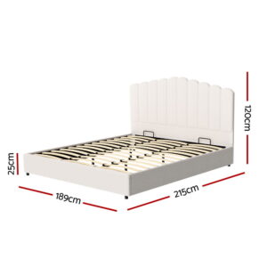 Artiss King Size Boucle Bed Frame Fion – Sumo Deals Artiss Bed Frame King Size Boucle Fion Product Image