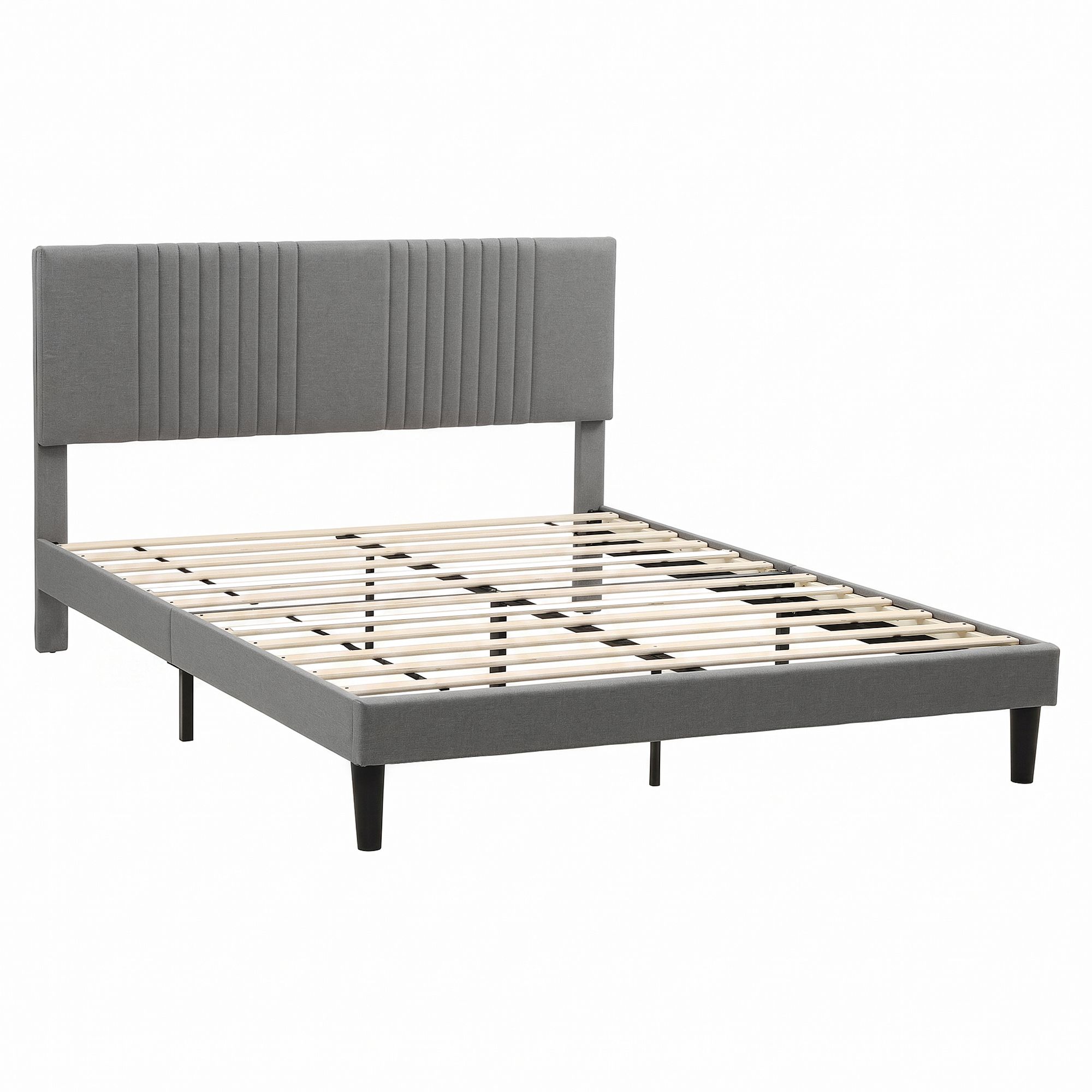 Artiss Queen Bed Frame | Adjustable Headboard, Grey – Sumo Deals Artiss Queen Bed Frame With Adjustable Headboard, Grey, 300Kg Capacity Product Image