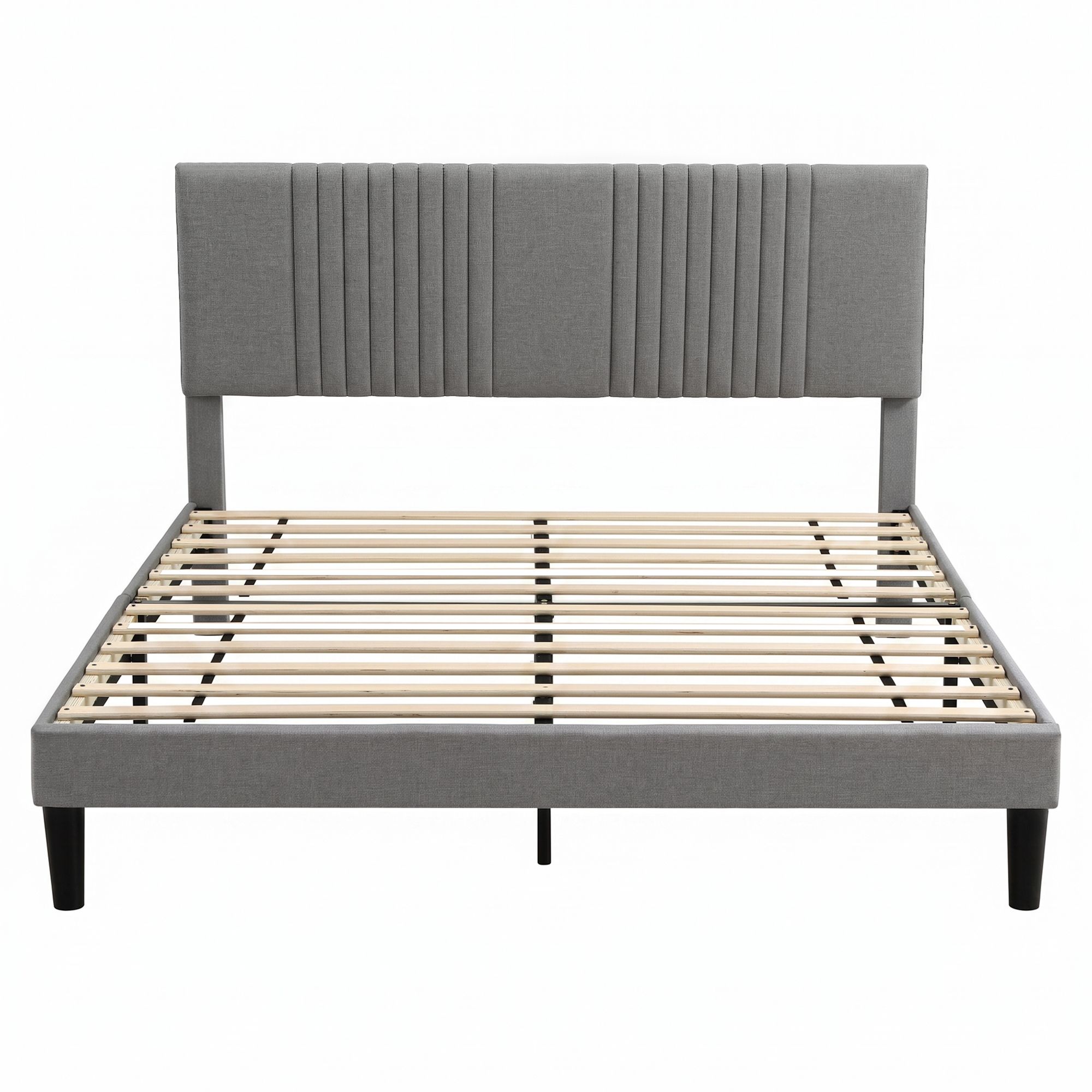 Artiss Queen Bed Frame | Adjustable Headboard, Grey – Sumo Deals Artiss Queen Bed Frame With Adjustable Headboard, Grey, 300Kg Capacity Product Image