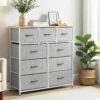 Artiss Chest of 9 Drawers Storage Dresser Tallboy Light Grey product image