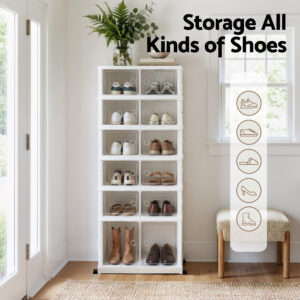 Artiss Foldable Shoe Storage Box 6 Tier 12 Pairs – Sumo Deals Artiss Foldable Shoe Storage Box 6 Tier 12 Pairs Entryway Product Image