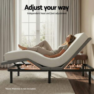 Artiss Adjustable Bed Frame Queen Size Electric Bed Base Wireless Remote Control Zero Gravity Power Product Image