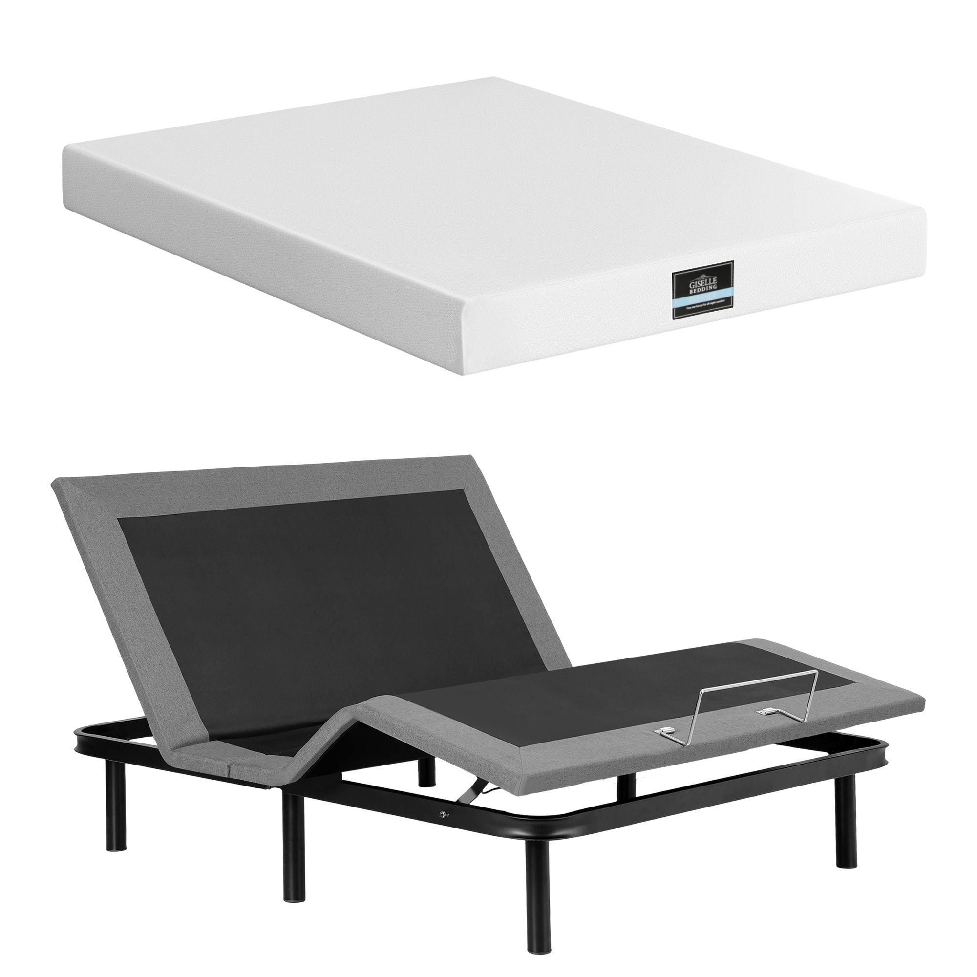 Queen Adjustable Bed &Amp; Mattress Combo | Artiss Giselle – Sumo Deals Artiss Queen Size Bed Frame &Amp; Giselle Bedding Mattress Queen Combo, Adjustable Bed Base For Snoring Product Image