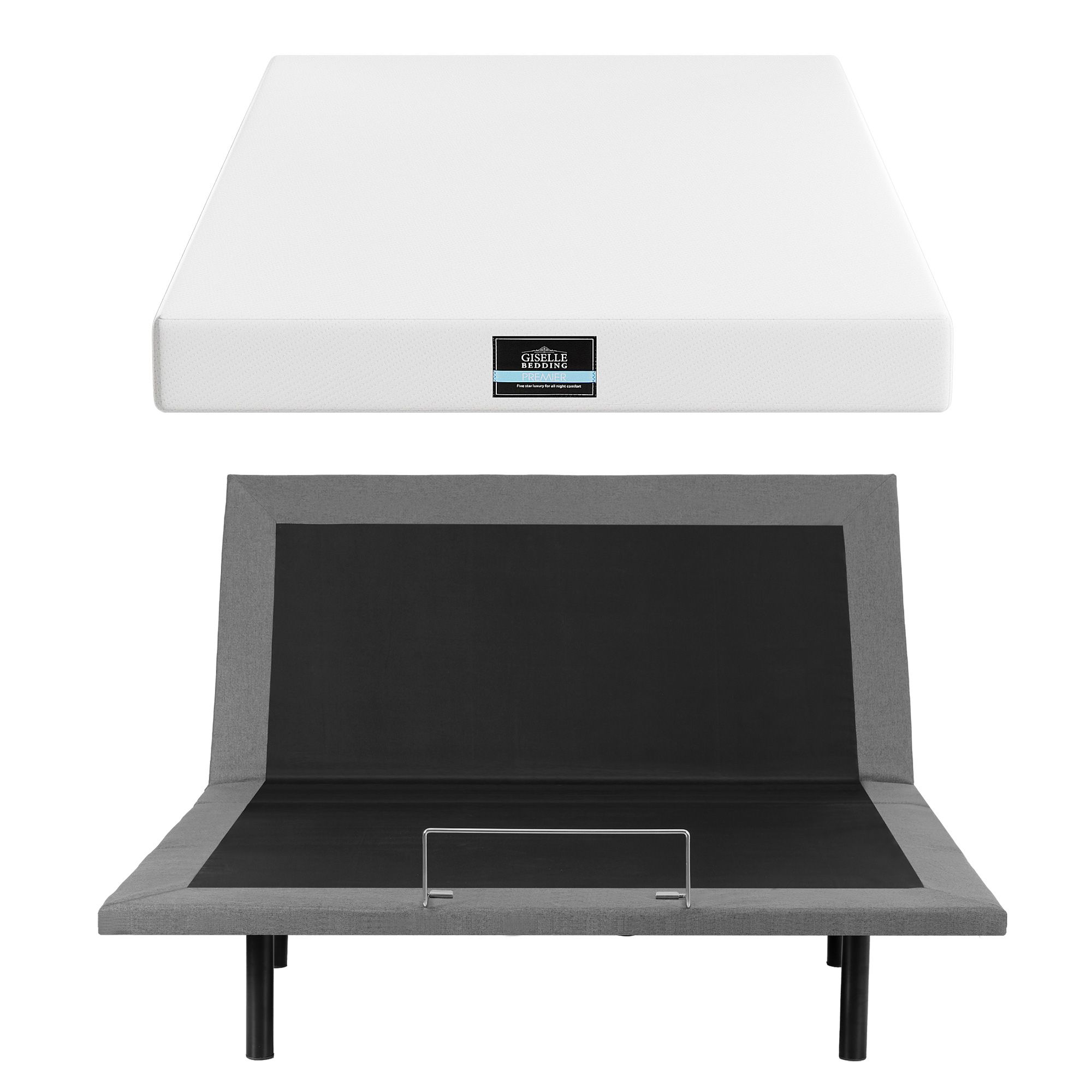 Queen Adjustable Bed &Amp; Mattress Combo | Artiss Giselle – Sumo Deals Artiss Queen Size Bed Frame &Amp; Giselle Bedding Mattress Queen Combo, Adjustable Bed Base For Snoring Product Image