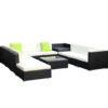 Gardeon 11Pc Sofa Set With Storage Cover Outdoor Furniture Wicker Product Image