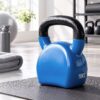 Everfit 16kg Kettlebell Cast Iron Weightlifting Bench Dumbbells Kettle Bell Blue product image