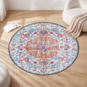 Artiss 120 cm Round Rugs for Living Room With Silicone Dots Grip For Bedroom Entryway 5mm Ultra Thin product image