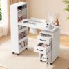 Artiss Manicure Table Nail Desk with Built-in Dust Collector Beauty Salon Station Drawers Shelves Wr product image