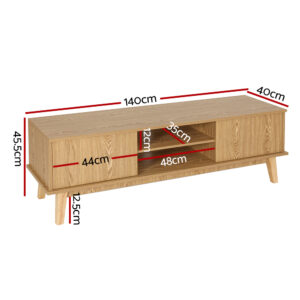 Artiss Tv Cabinet 140Cm | Entertainment Unit &Amp; Storage – Sumo Deals Artiss Tv Cabinet Entertainment Unit Stand Storage Shelves Tv Unit 140Cm Product Image
