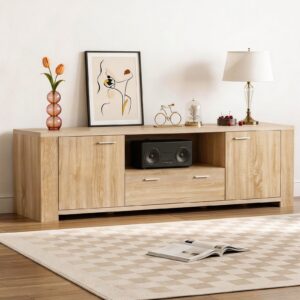 Artiss 180cm TV Unit Entertainment Unit Storage Drawer Cabinet Pine product image