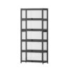 Artiss 5-Tier Display Cabinet Storage Bookshelf Clear Shelf Black product image
