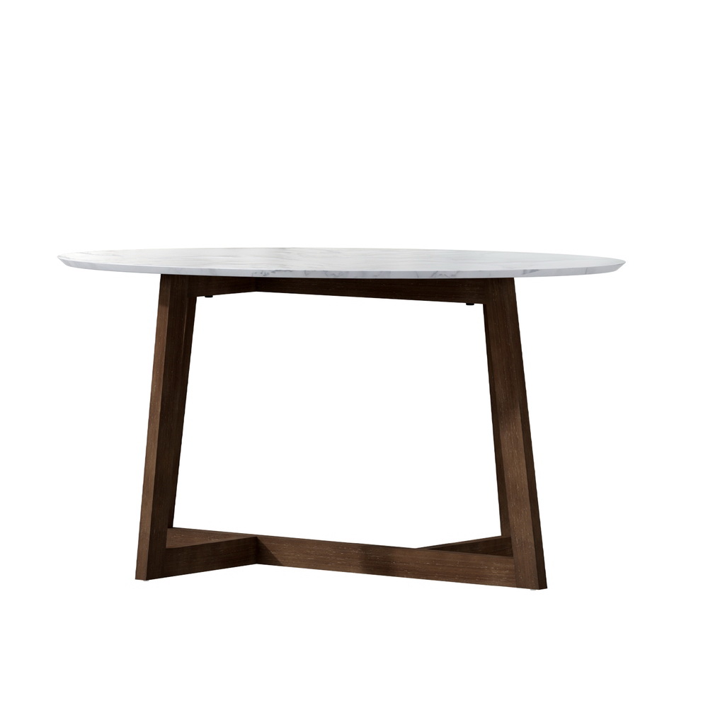 Artiss Oval Coffee Table | Marble Effect – Sumo Deals Artiss Coffee Table Oval Marble Effect Product Image