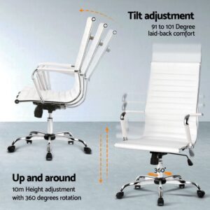Artiss L-Shape Office Desk &Amp; Chair Set | White – Sumo Deals Artiss Office Desk And Chair Set L Shape Computer Desk 150Cm With Storage Cabinet &Amp; Drawers, Ergonom Product Image