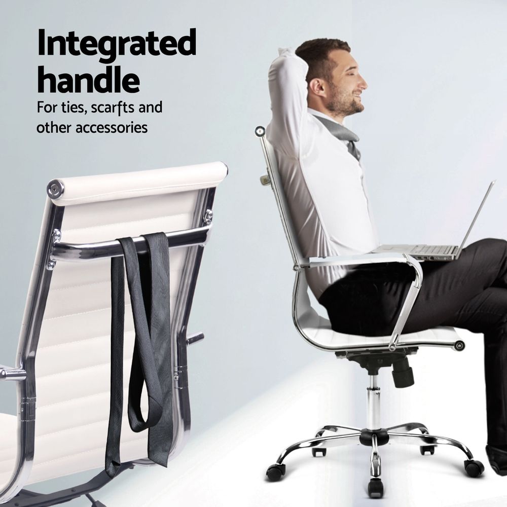 Artiss L-Shape Office Desk &Amp; Chair Set | White – Sumo Deals Artiss Office Desk And Chair Set L Shape Computer Desk 150Cm With Storage Cabinet &Amp; Drawers, Ergonom Product Image
