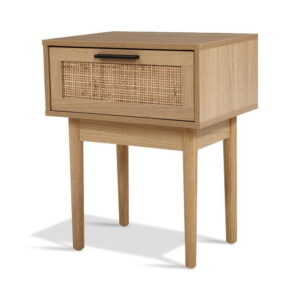 Artiss Rattan Bedside Table With Drawer – Sumo Deals Artiss Bedside Tables Side Table Rattan Drawers Nightstand Product Image