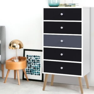 Artiss 5 Chest of Drawers - BONDS White product image