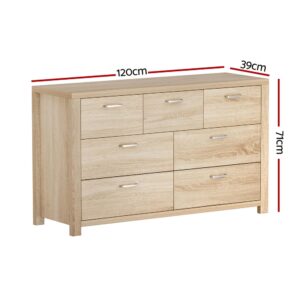 Artiss 7 Chest Of Drawers - Maxi Pine Product Image