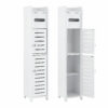 Artiss 2x Bathroom Storage Cabinet 3-Tier Toilet Paper Holder Organizer White product image