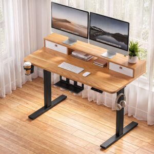 Artiss Electric Standing Desk Height Adjustable Home Office 120cm Oak product image