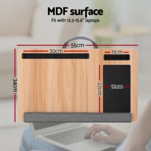 Artiss Portable Lap Desk With Wrist Rest &Amp; Phone Slot – Sumo Deals Artiss Lap Desk Laptop Desks Portable W/ Wrist-Rest Phone Slot Mouse Pad 55Cm Product Image