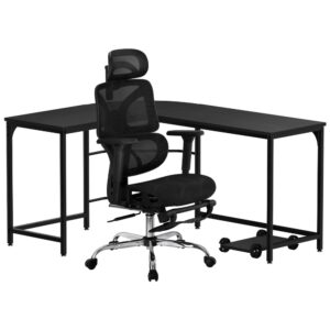 Artiss Computer Desk L-Shape Study Desks Ergonomic Office Chair Mesh Chairs product image