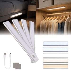 Artiss 4-Pack Motion Sensor Cabinet Lights, 30cm Dimmable LED Closet Light with 5 Colors, Type-C Rec product image