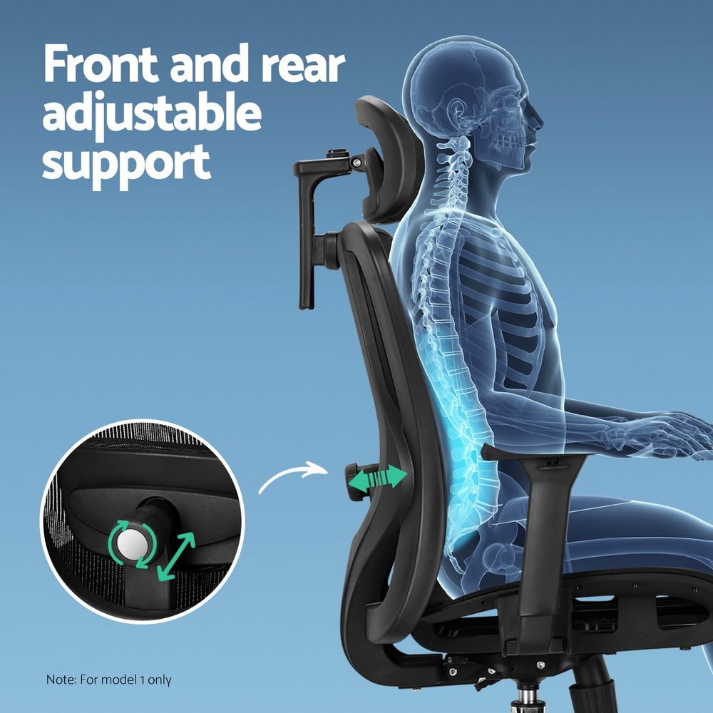 Artiss Ergonomic Office Chair Recline Black – Sumo Deals Artiss Ergonomic Office Chair Recline Black Product Image
