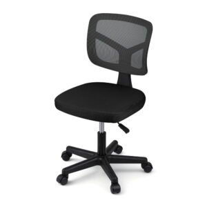 Artiss Armless Office Chair With Wheels, Ergonomic 360° Swivel Home Office Desk Chair, Height Adjus Product Image