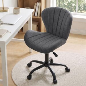 Artiss Ergonomic Office Chair Armless Height Adjustable Computer Desk Chair Fabric Dark Grey product image