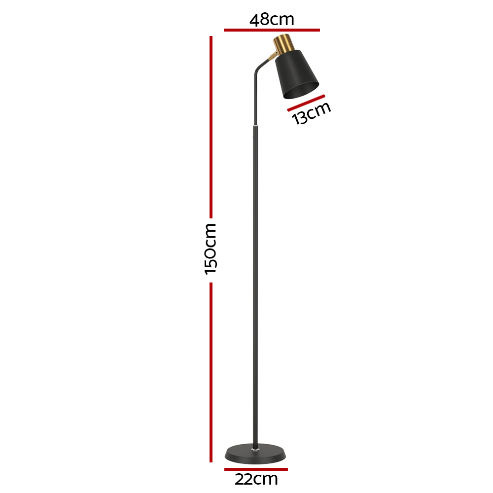Artiss Led Floor Lamp | Modern Black Reading Light – Sumo Deals Artiss Floor Lamp Led Light Stand Modern Home Living Room Office Reading Black Product Image