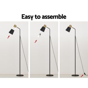 Artiss Led Floor Lamp | Modern Black Reading Light – Sumo Deals Artiss Floor Lamp Led Light Stand Modern Home Living Room Office Reading Black Product Image