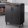 Giantz Rolling Tool Cabinet Heavy-Duty Storage Cabinet Adjustable Shelf Black Product Image