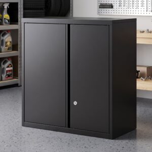 Giantz Steel Tool Cabinet Wall Mount Adjustable Shelf Garage Storage Lockable Black product image