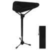 Portable Folding Stool: 3 Gear Adjustable Height Triangle Seat with 330lbs Capacity - Heavy-Duty Alu product image