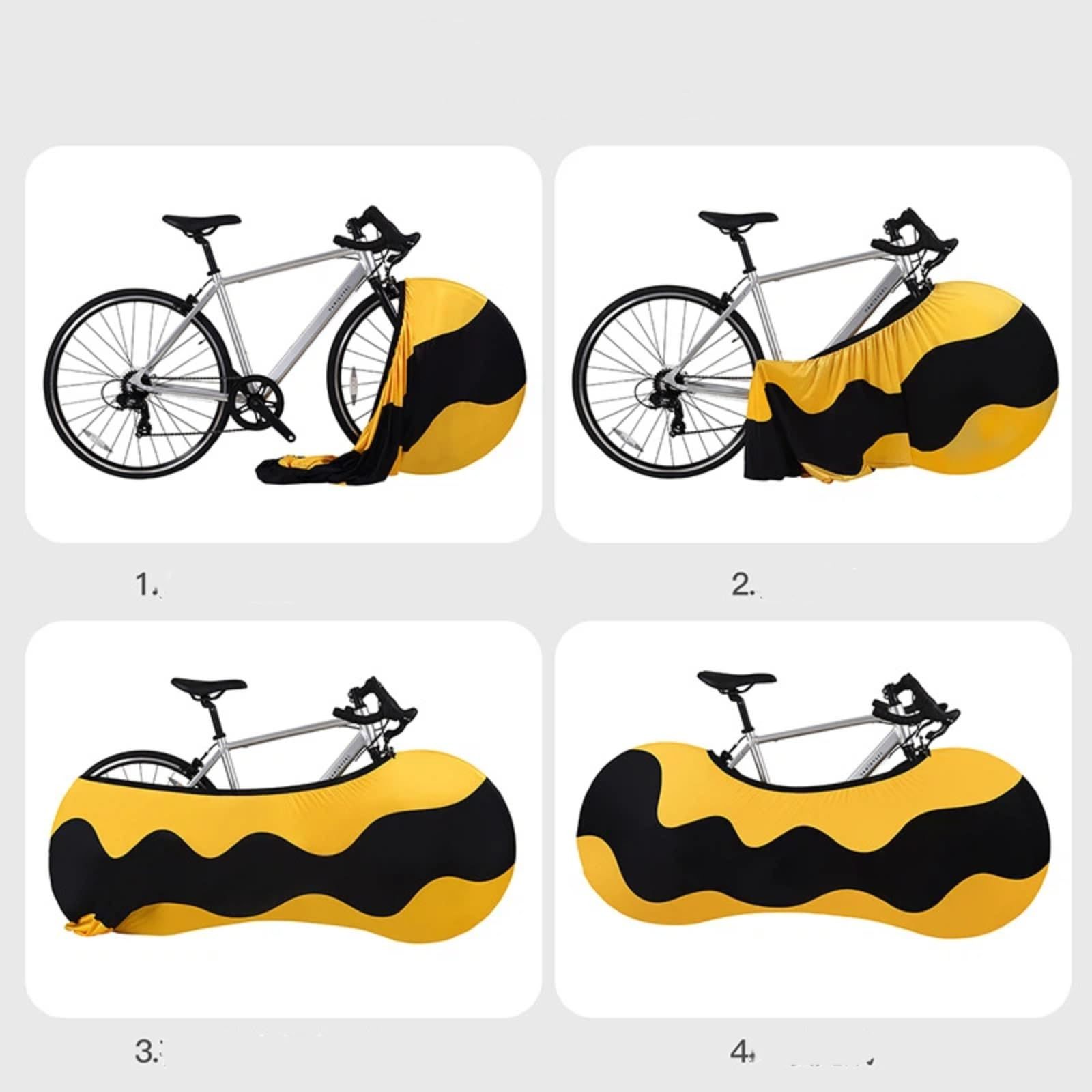 Bicycle Frame Cover | Indoor Dust &Amp; Scratch Protection – Sumo Deals Indoor Stretchable Bicycle Frame Cover, Dust &Amp; Scratch Protection For Home Storage, 160*66Cm (Black) Product Image