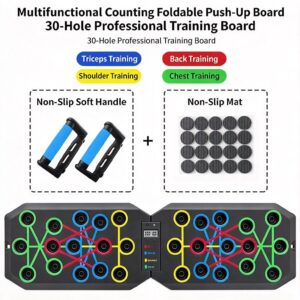 30 Holes Push‑Up Board, Portable Foldable Fitness Equipment for Home Indoor Outdoor, Body Shaping product image