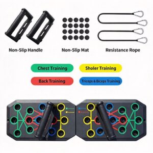30 Holes Push‑Up Board, Portable Foldable Fitness Equipment for Home Indoor Outdoor, Body Shaping product image