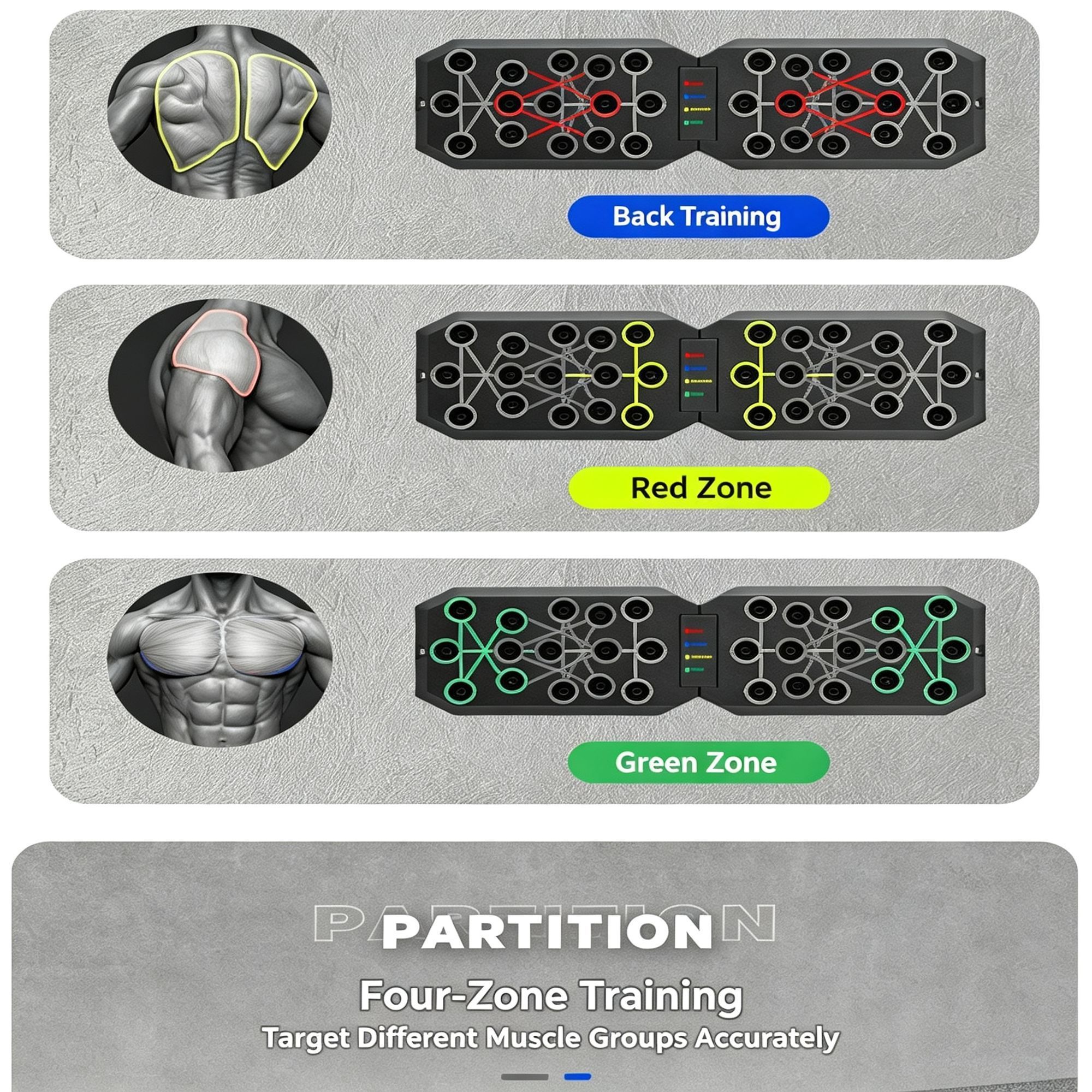 30 Holes Foldable Push-Up Board For Home Workouts – Sumo Deals 30 Holes Push‑Up Board, Portable Foldable Fitness Equipment For Home Indoor Outdoor, Body Shaping Product Image