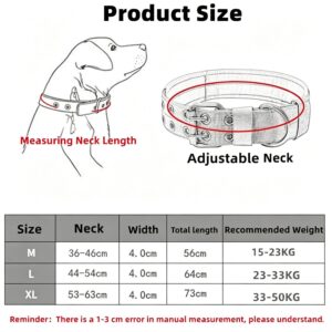Outdoor Nylon Dog Collar, Thick Puppy Neck Collar Double‑Eye Buckle, Black Double‑Eye Buckle Col Product Image