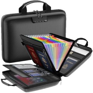 EVA Fireproof Color Expanding File Folder Portable A4 Handheld Document Organizer, Holiday Business product image