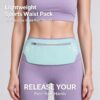 Running Waist Bag for Men Women Outdoor Sports Phone Pouch Slim Close‑Fitting Nylon Waist Pack, Ha product image